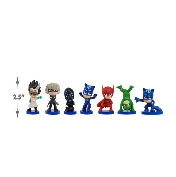 : PJ Masks 7-piece Collectible Figure Set, Kids Toys for Ages 3 up damaged box - Picture 3 of 6